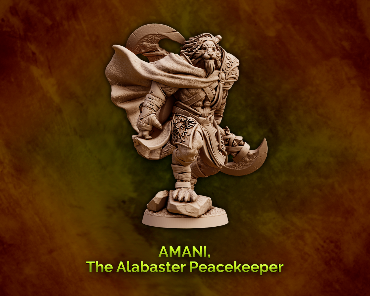 Amani, The Alabaster Peacekeeper - Leonin Paladin